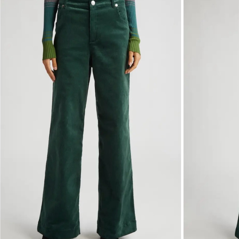 STAUD Grayson Wide Leg Corduroy Pants